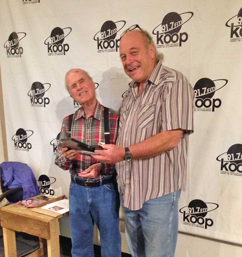 Rod receives Texas Western Swing Hall of Fame plaque from Al Dressen